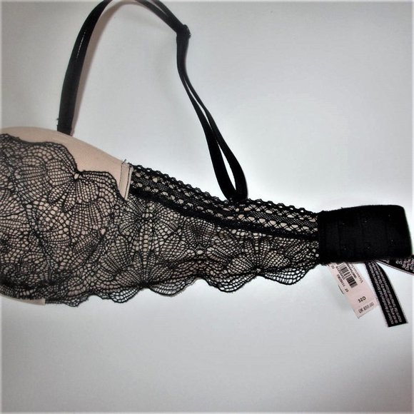 Victoria Secret Strapless Push Up Bra No-slip 32D - Picture 3 of 4